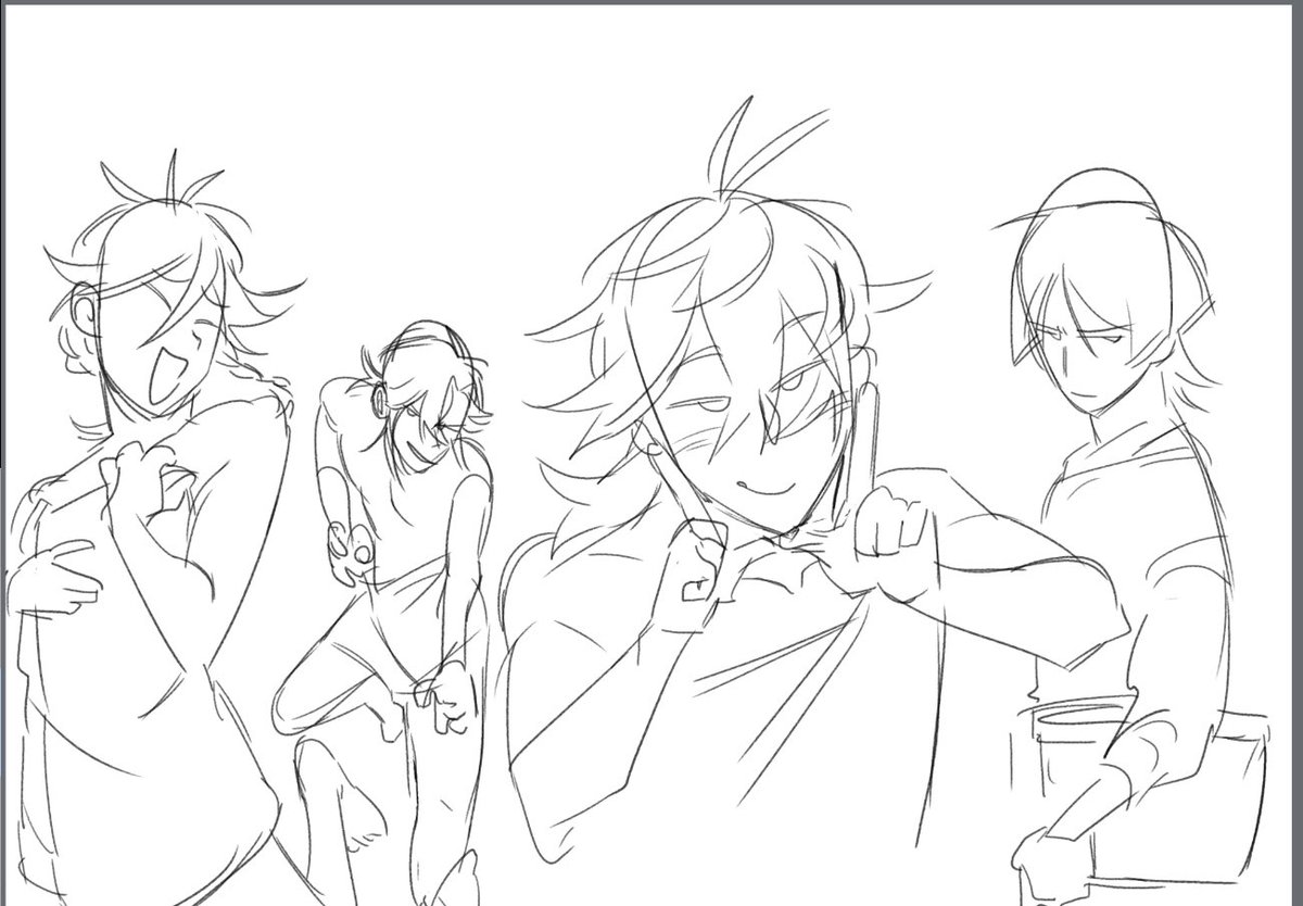 Hello gays, this is some art from 2024 i never posted because i rlly thought it was ugly. A thread¡