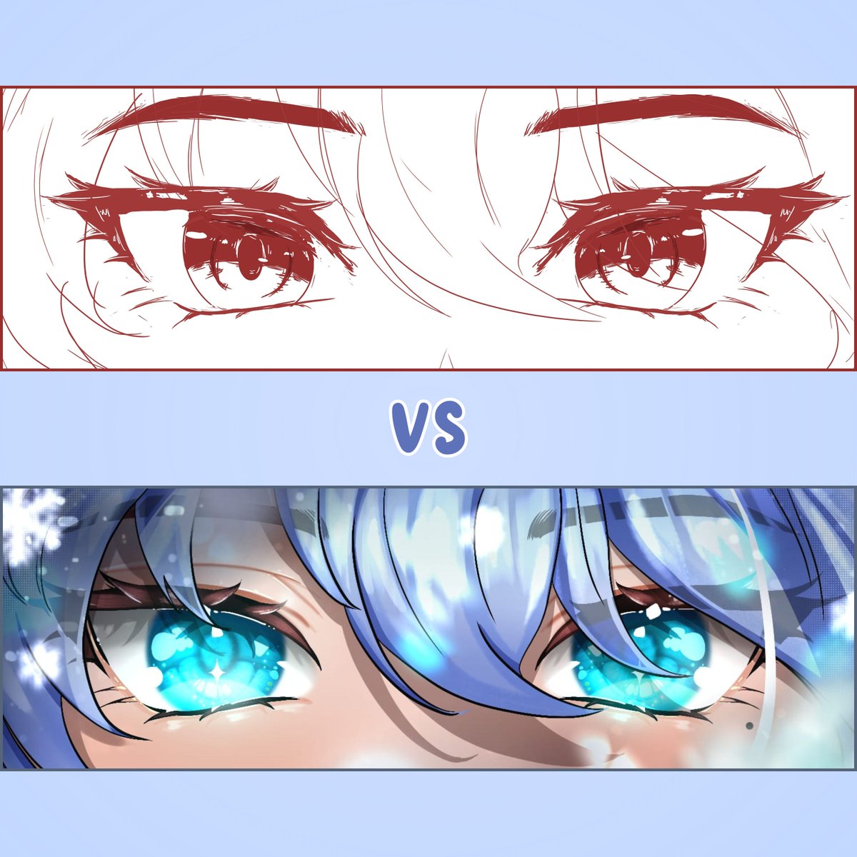 Momoomiw's tweet image. Sketch vs Render kiyaaaa😍
Watching the eyes come to life is always my favorite part aaaa💗
For my lovely client @CosmicWolfCos 🥰💖

Which one do you like more, raw sketch or finished render? &amp;gt;.&amp;lt;

#VGenComm #artwork #artmoots