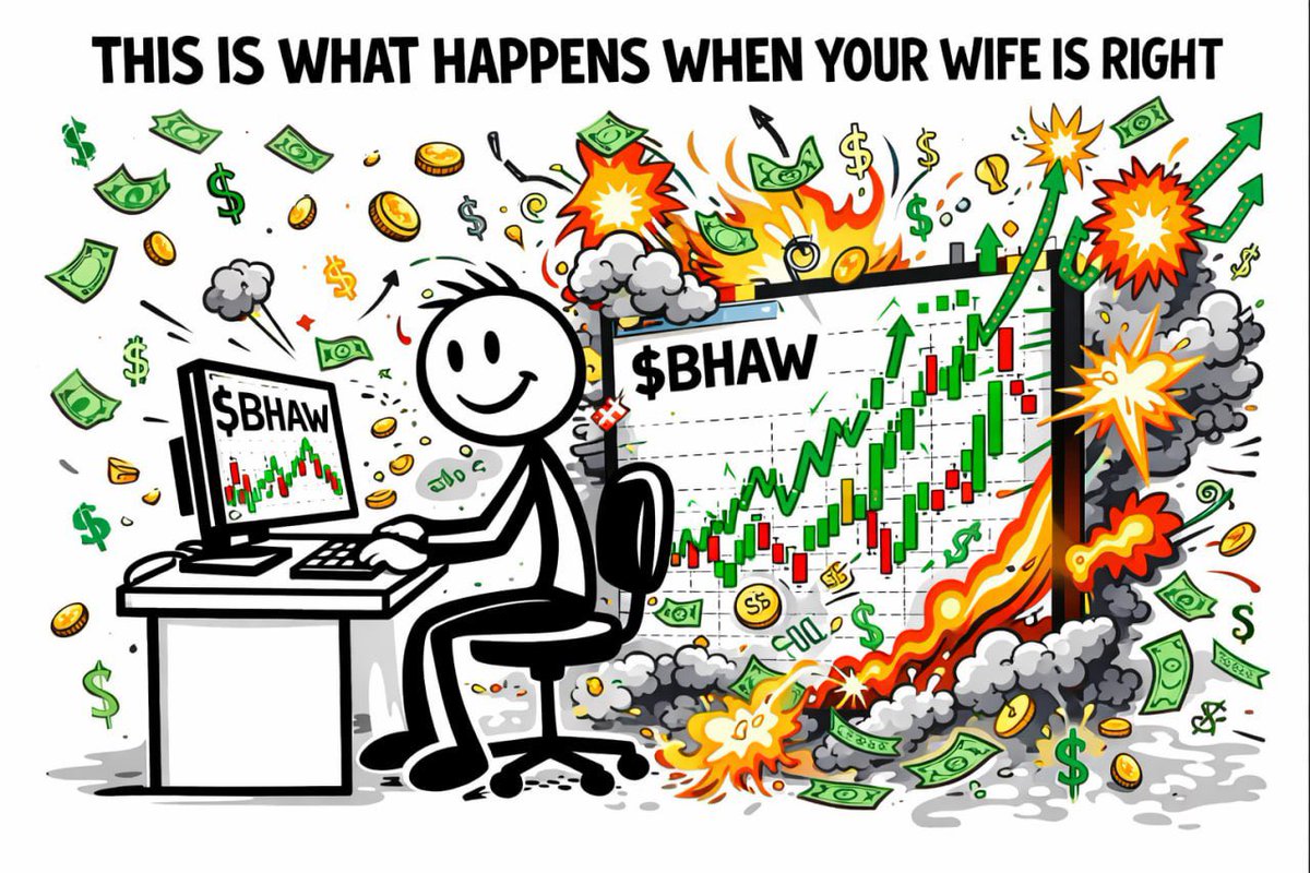 LeoBloxk's tweet image. Prepare for the supercycle i told my wife about. 

But before that supercycle, $BHAW is about to make my wife happy