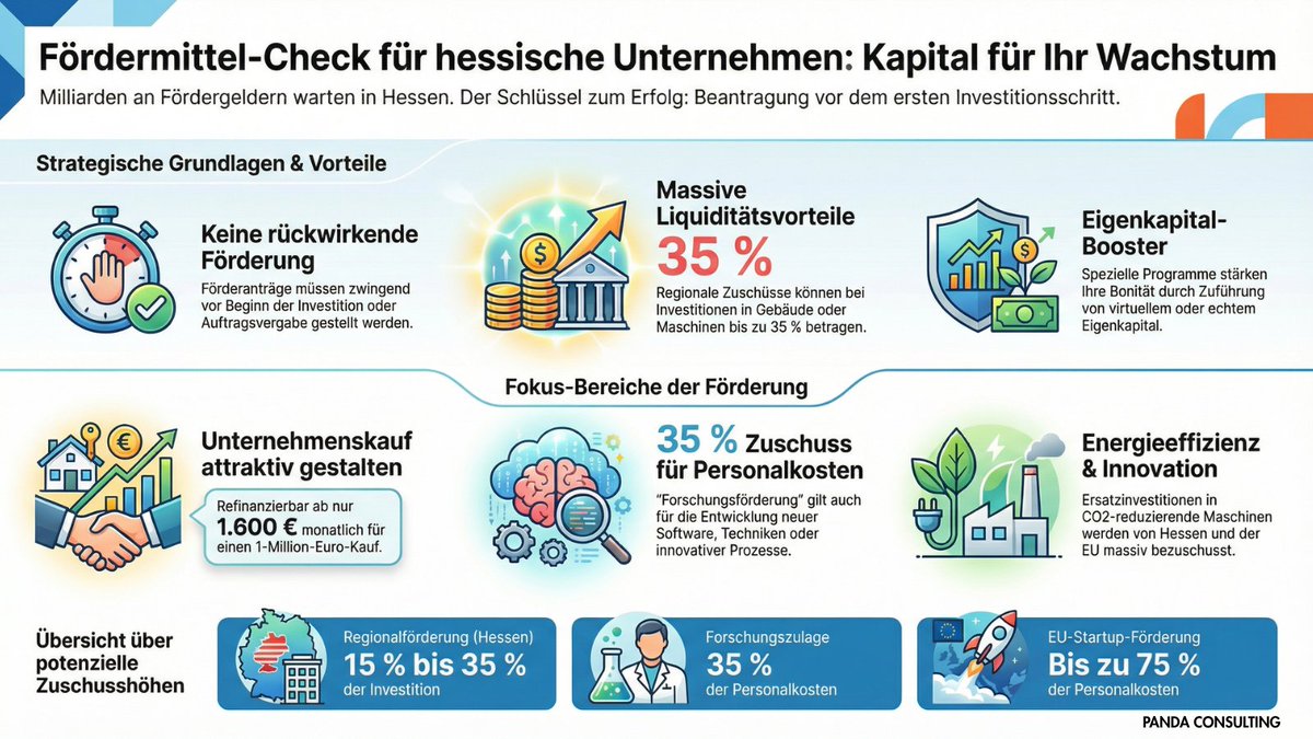 Hessen schenkt Ihnen Millionen für Ihr Business. 
Aber 85% der Mittel sind ungenutzt.

Ein paar Fördermittel als Beispiele: 

1️⃣ Regionalbonus
2️⃣ KI-Zuschuss
3️⃣ Investionszuschuss bis 400K

Komplettservice für die Beantragung.

Klick Link in Bio für den Zuschuss Radar