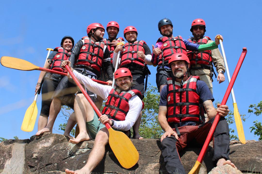 tmurafting's tweet photo. Grade 5 Mid-Weeks. Because "boring" isn't in our vocabulary. Conquer the rapids and show Wednesday who the boss is. #ExploreUganda https://t.co/mJ43SNc7XF