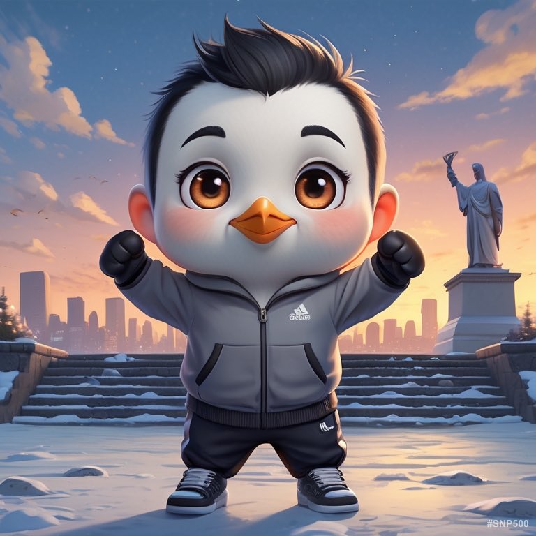 IceCapo21's tweet photo. GM Colony! ☀️🐧

Who recognizes this epic victory pose?

Let’s see 👇 https://t.co/JYNRcAhTyZ