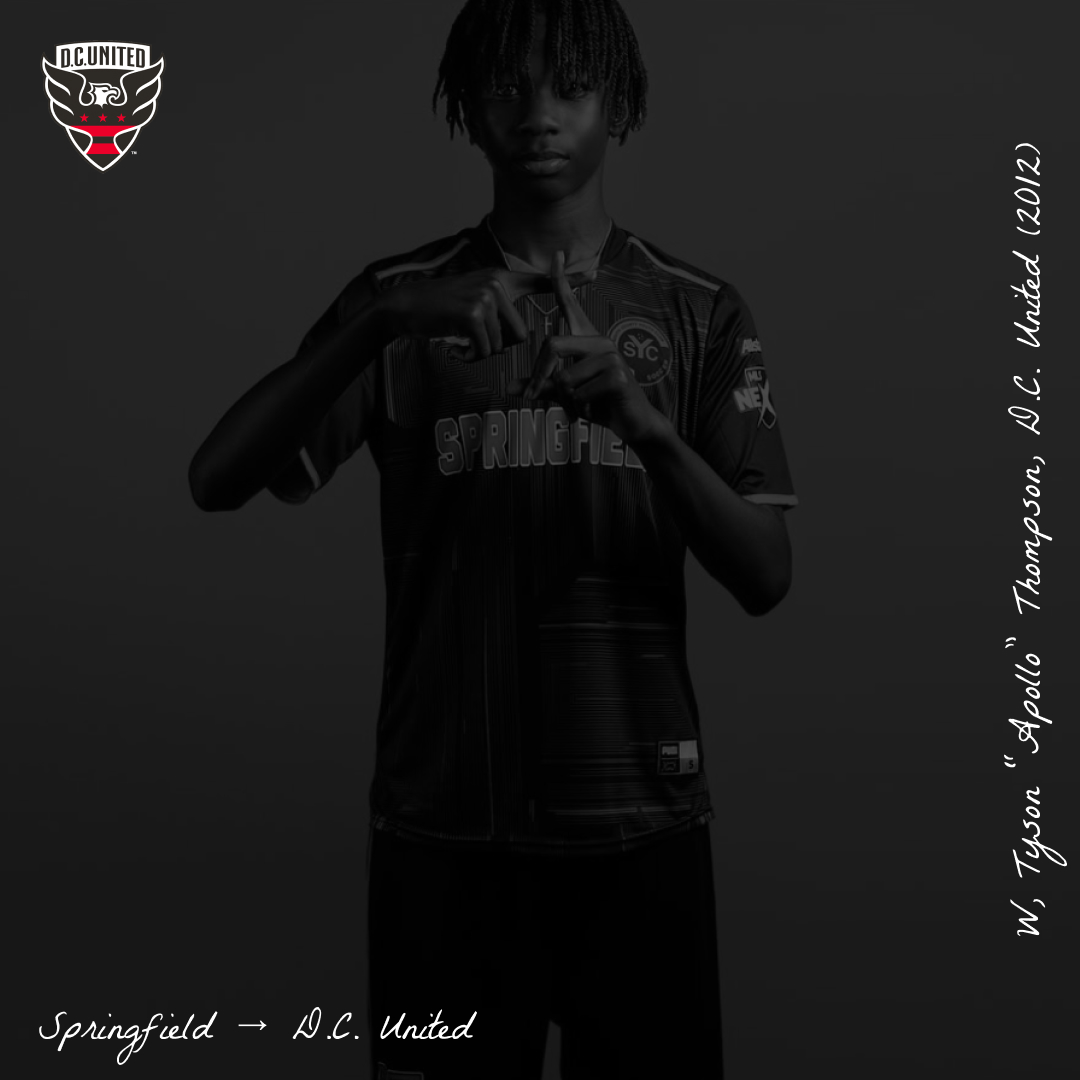 USSoccerColl's tweet photo. D.C. United have signed one of the top 2012s in their area — W, Tyson “Apollo” Thompson (Springfield). Thompson will pair with Olaoluwa Sowemimo to form one of the most dangerous attacking duos in the 2012 class. https://t.co/x9A66LGEZR