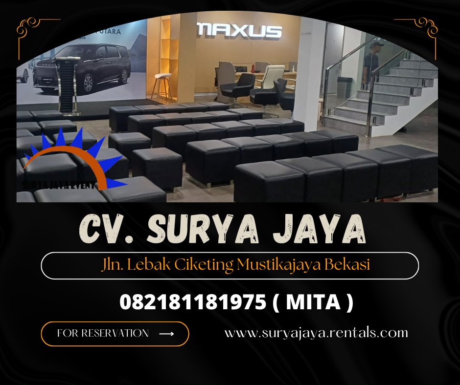 suryajayaevent1's tweet image. Sewa Puff,Barstool,Podium Hitam Jakarta

lnformasi ebih lebih lanjut bisa menghubungi nomor dibawah ini via wa atau sms : 082181181975 ( mita) 081317490812 (sumi)

#sewasofapuff #sofapuff #sofa