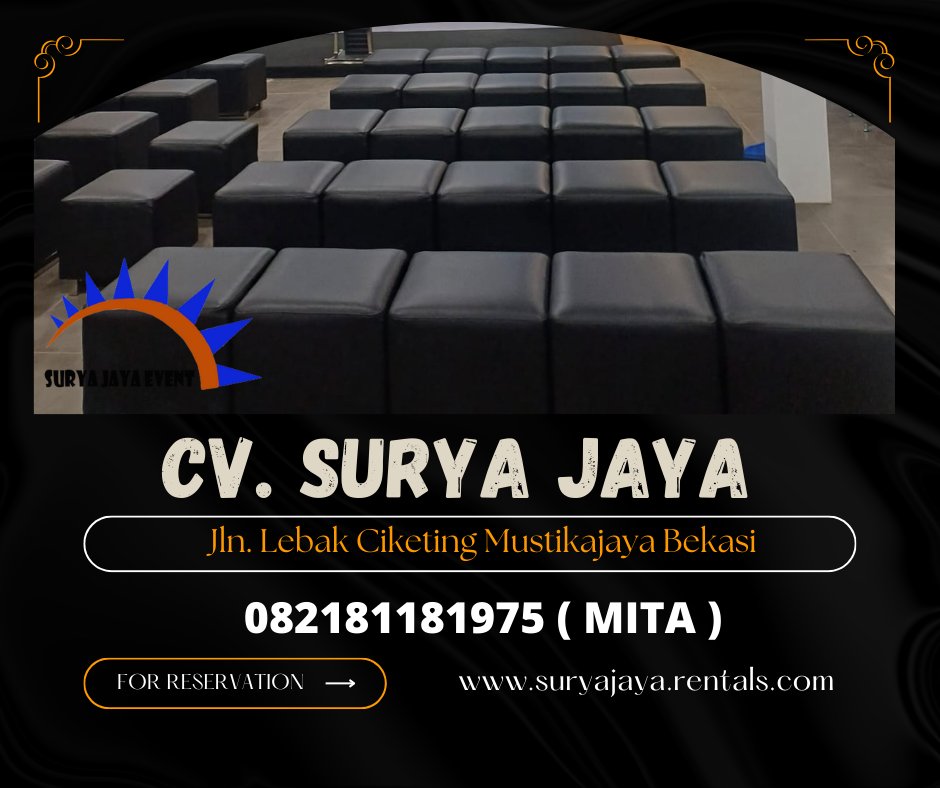 suryajayaevent1's tweet image. Sewa Puff,Barstool,Podium Hitam Jakarta

lnformasi ebih lebih lanjut bisa menghubungi nomor dibawah ini via wa atau sms : 082181181975 ( mita) 081317490812 (sumi)

#sewasofapuff #sofapuff #sofa