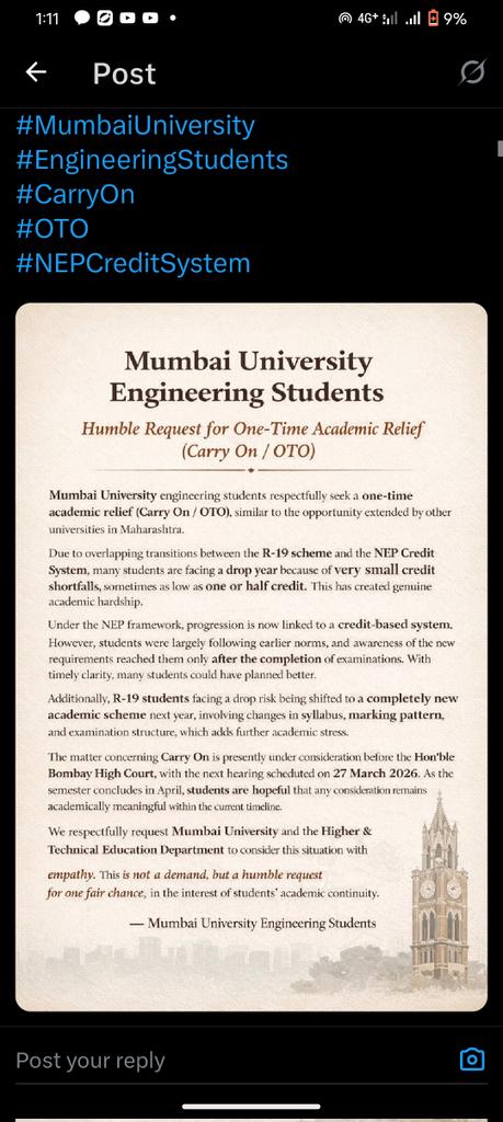 Afii866434's tweet photo. @ChDadaPatil @BJP4Maharashtra We students of mumbai University humble request you to save our risky future https://t.co/4tLowkfxn2