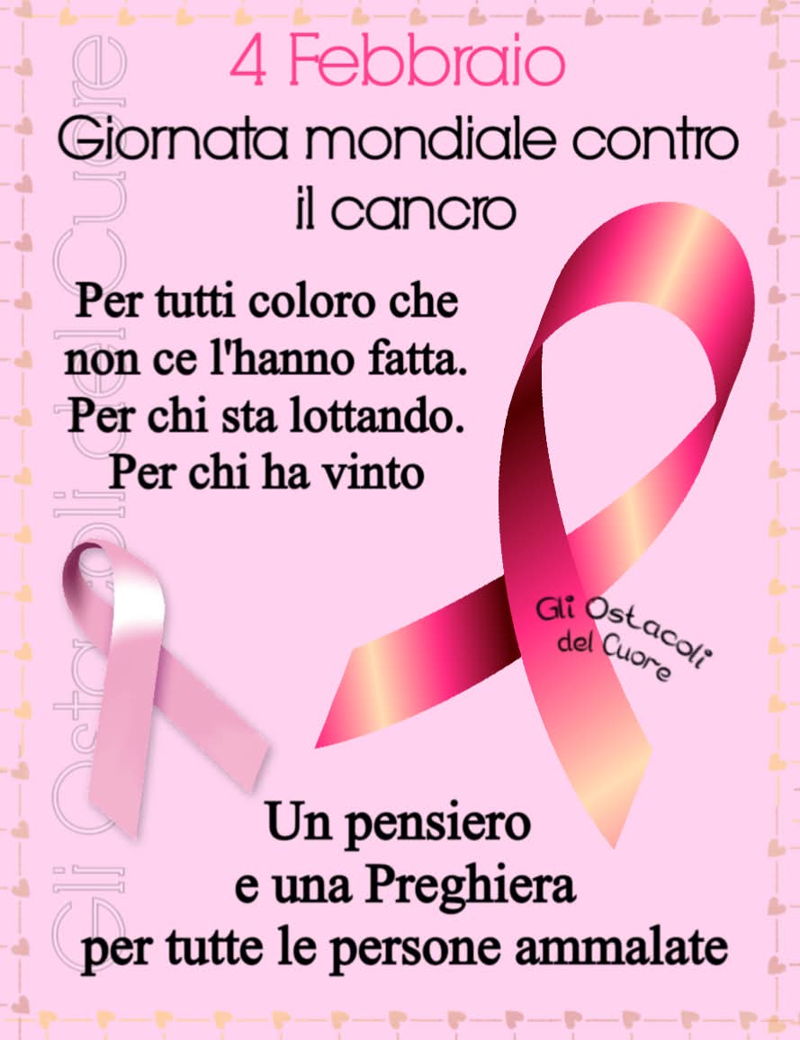 Un pensiero e una preghiera  per tutti gli ammalati !