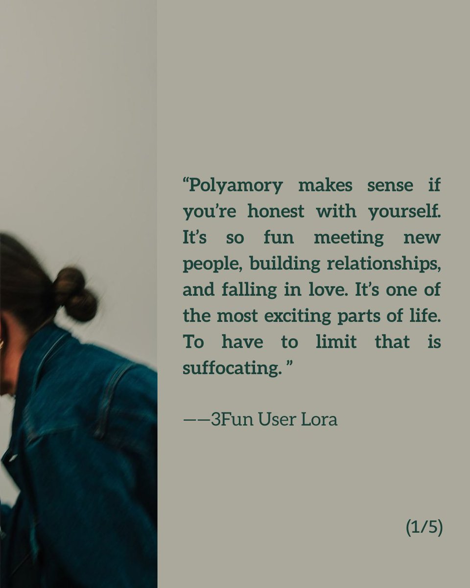 3fun_app's tweet image. For many people, the early stages of polyamory can feel overwhelming. In this post, we’re sharing how members of the 3Fun community understand polyamory. We hope their perspectives bring a bit of clarity if you’re feeling unsure or stuck. #3fun #poly #enm #lifestyle #polyamory