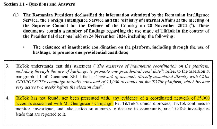 Une BOMBE ! (⤵️)

Le ministère américain de la Justice vient de révéler, documents à l’appui, que la pseudo ingérence russe dans l’élection présidentielle roumaine, qui a mené à son annulation juste avant la victoire de Georgescu fin 2024, était en réalité totalement BIDON,