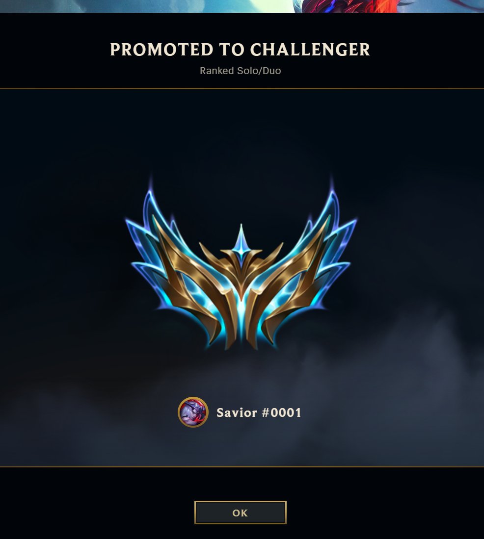 SaviorLoL1's tweet photo. Challenger Finally. #leagueoflegends https://t.co/M4ELoFxQXf