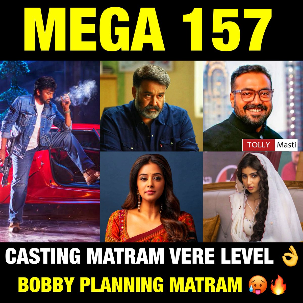 tollymasti's tweet photo. Maamulga Undadu 🔥🔥🔥🔥
#Chiranjeevi #MohanLal #Priyamani #Mega157 #Bobbykolli
Follow us 👉👉 @tollymasti https://t.co/psdwjszqfQ