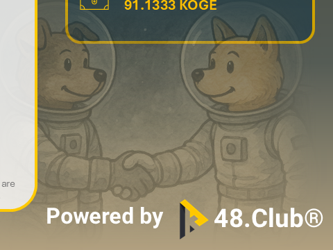 48Club_Official's tweet photo. Phase 34 Trading Competition Reward Summary
🎁 Total Reward Pool: 91.1333 $KOGE (≈ USD 4,374)
👥 Eligible Participants: 315
📦 Approx. Reward per User: ~0.28931 $KOGE (≈ USD 13.88)
#48Club #KOGE https://t.co/1FKpdCwzEE