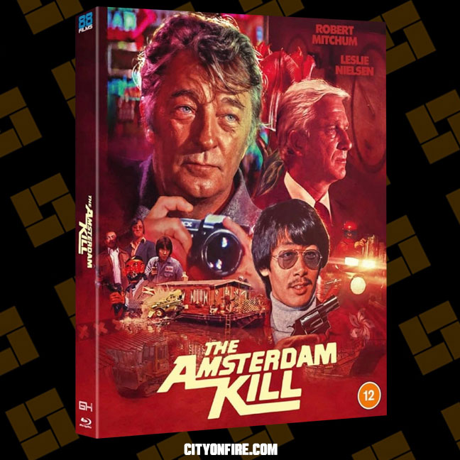 CityOnFireNews's tweet photo. Tell me again about the hash bars? Blu-ray for ‘Amsterdam Kill’ starring Robert Mitchum arriving in April from 88 Films
Read more: https://t.co/4Qrk42c3YN
#robertmitchum #amsterdamkill #RobertClouse #LeslieNielsen #bluray #physicalmedia #physicalmediaforever #amsterdam
Visit City on Fire (https://t.co/6R8bQ6lGK9) for Asian and martial arts film news, reviews and 4K Ultra HD and Blu-ray releases. #CityOnFire
Visit The Goodie Emporium (https://t.co/YcKzdiDqmY) if you're on the hunt for import 4K Ultra HD and Blu-ray movies. #goodieemporium