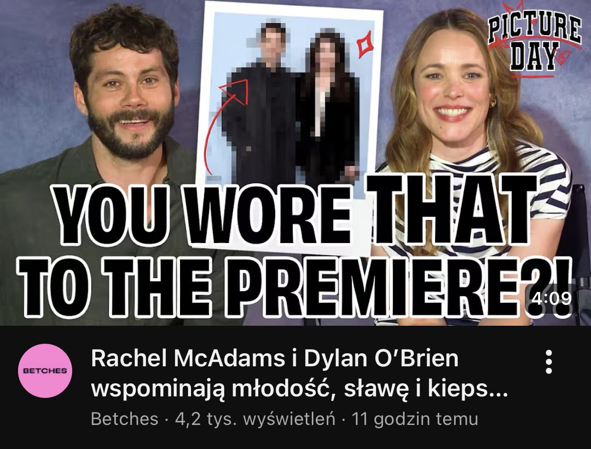Dylan O’Brien i Rachel McAdams w wywiadzie dla <a href="/betchesluvthis/">Betches</a>.

🔗 youtu.be/eQ5JMZ5HGZo?si…
