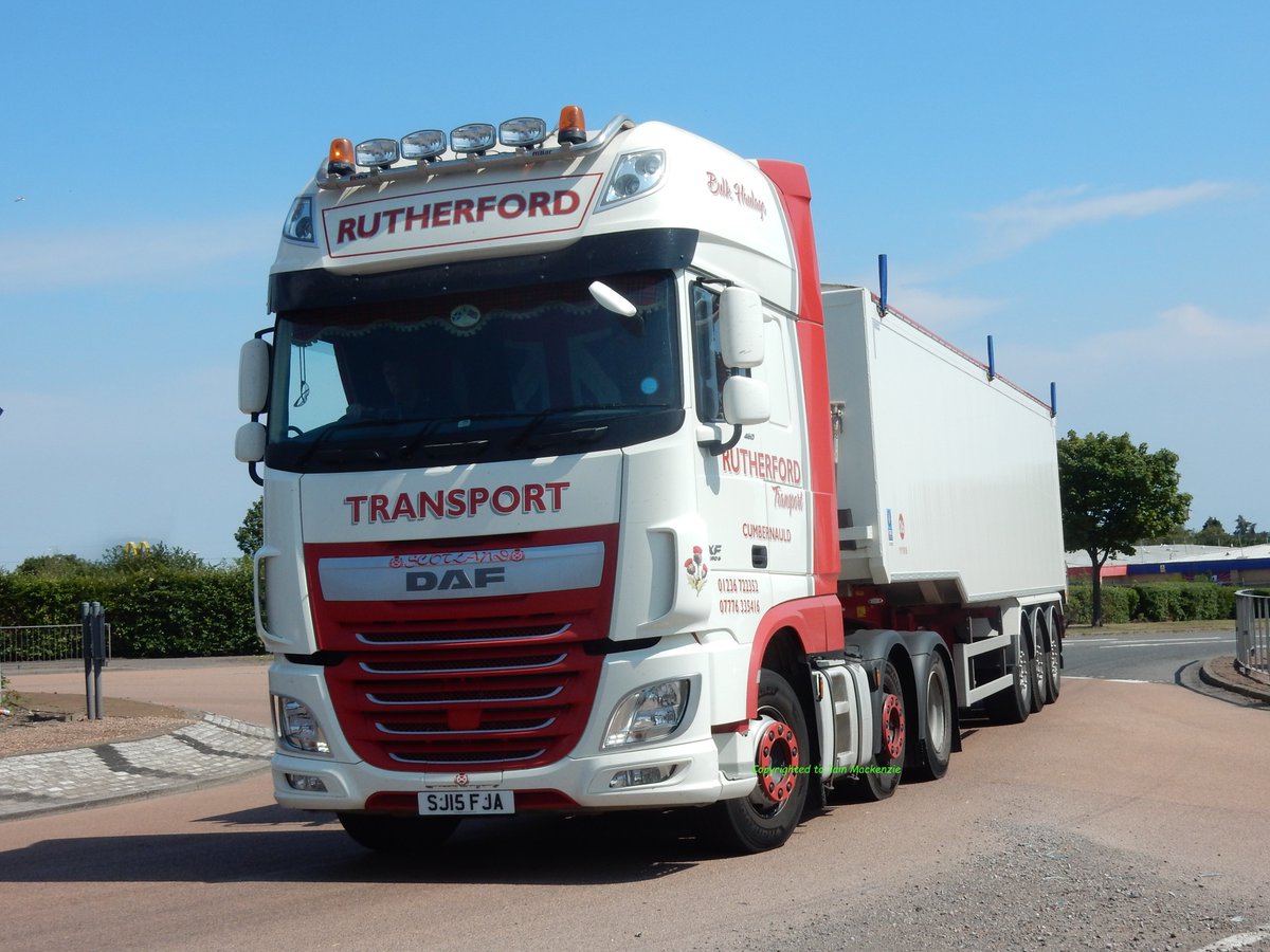 Rutherford Transport  (Cumbernauld),  SJ15 FJA,  Taken on the A90 Kingsway East, Dundee 27/07/18 <a href="/DAFTrucksUK/">DAF Trucks UK 🇬🇧</a> <a href="/LothianDaf/">Lothian DAF</a> <a href="/_transportnews/">Transport News</a>
