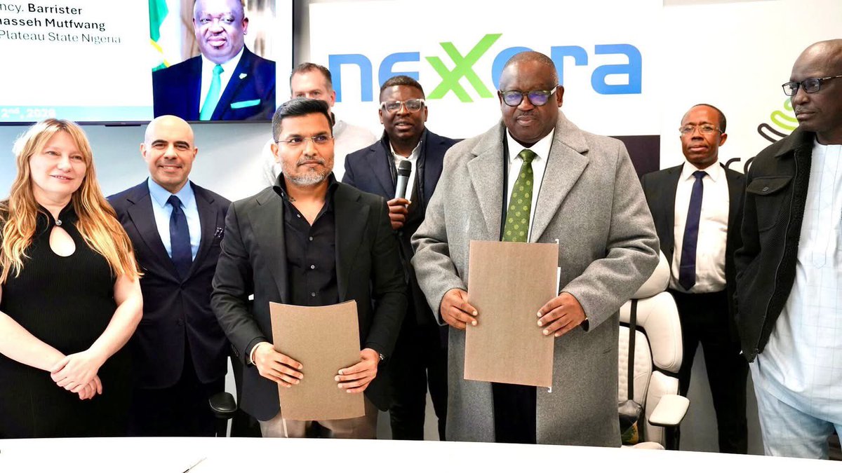 PLATEAU STATE GOVERNMENT AND KARIOS TECHNOLOGIES USA SIGN MOU ON INNOVATION IN DATA CENTRE DEVELOPMENT 

In what could be described as a landmark initiative, His Excellency, Barrister Caleb Manasseh Mutfwang, Executive Governor, Plateau State and Mr. Shree, President and Founder