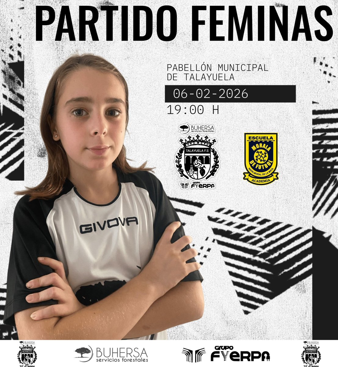 📢 ¡PLAN PARA ESTE VIERNES! 📢
Empieza el fin de semana apoyando al equipo Féminas en casa. Nos enfrentamos a la Escuela Morala Academia en una nueva jornada.
​⏰ 19:00 H
🏟️ Pabellón Municipal de Talayuela
​¡Tu apoyo en la grada marca la diferencia! 📣⚽️