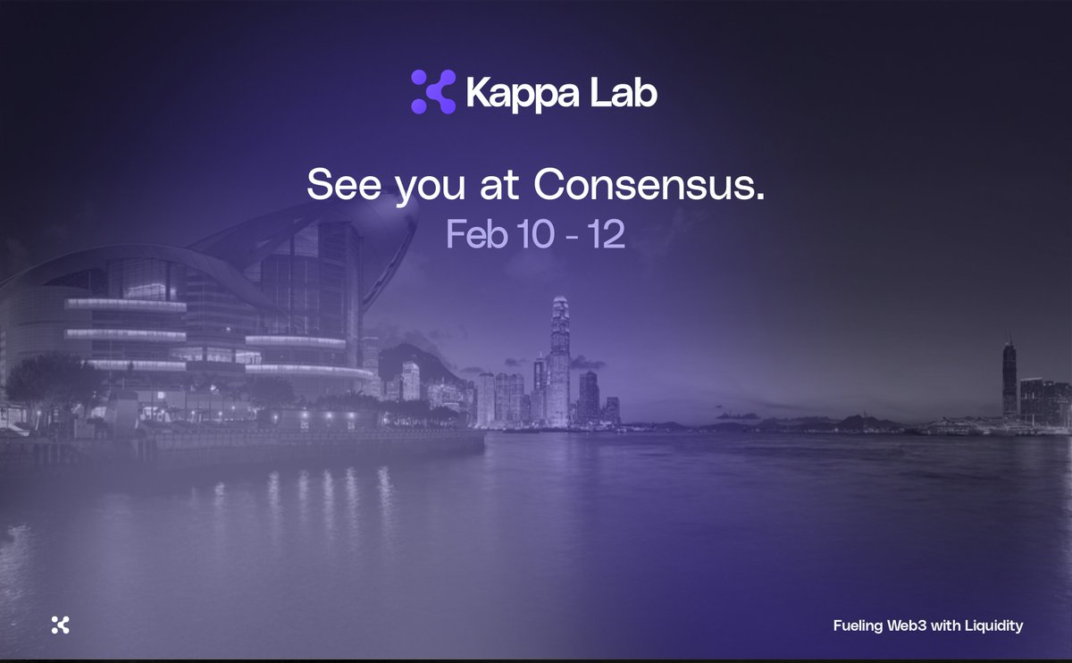 Going to Consensus in Hong Kong? Let’s talk. Whether you’re building, investing, or scaling in Web3, we’d love to connect and explore how Kappa Lab can support your journey.

Our CBO <a href="/kiranxyz_/">Kiran</a> will be there.

📅 Book via our Calendly ⤵️
calendly.com/kiran-dhanani