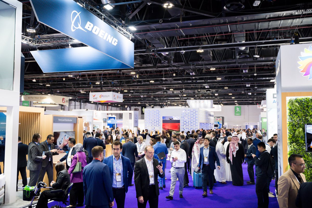 AIMiddleEast's tweet photo. Day 1 of #AIME &amp; #MROME 2025 is well underway.

A global audience of aviation professionals is on-site, connecting with peers, sharing insights, and discovering the technologies and solutions driving the future of MRO and aircraft interiors.

#MROMiddleEast #AIME #MRO #Aviation https://t.co/RsTlV3jp4j