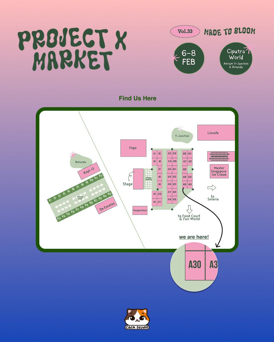 caca studio😼 OMO MARKET booth 175 tweet media