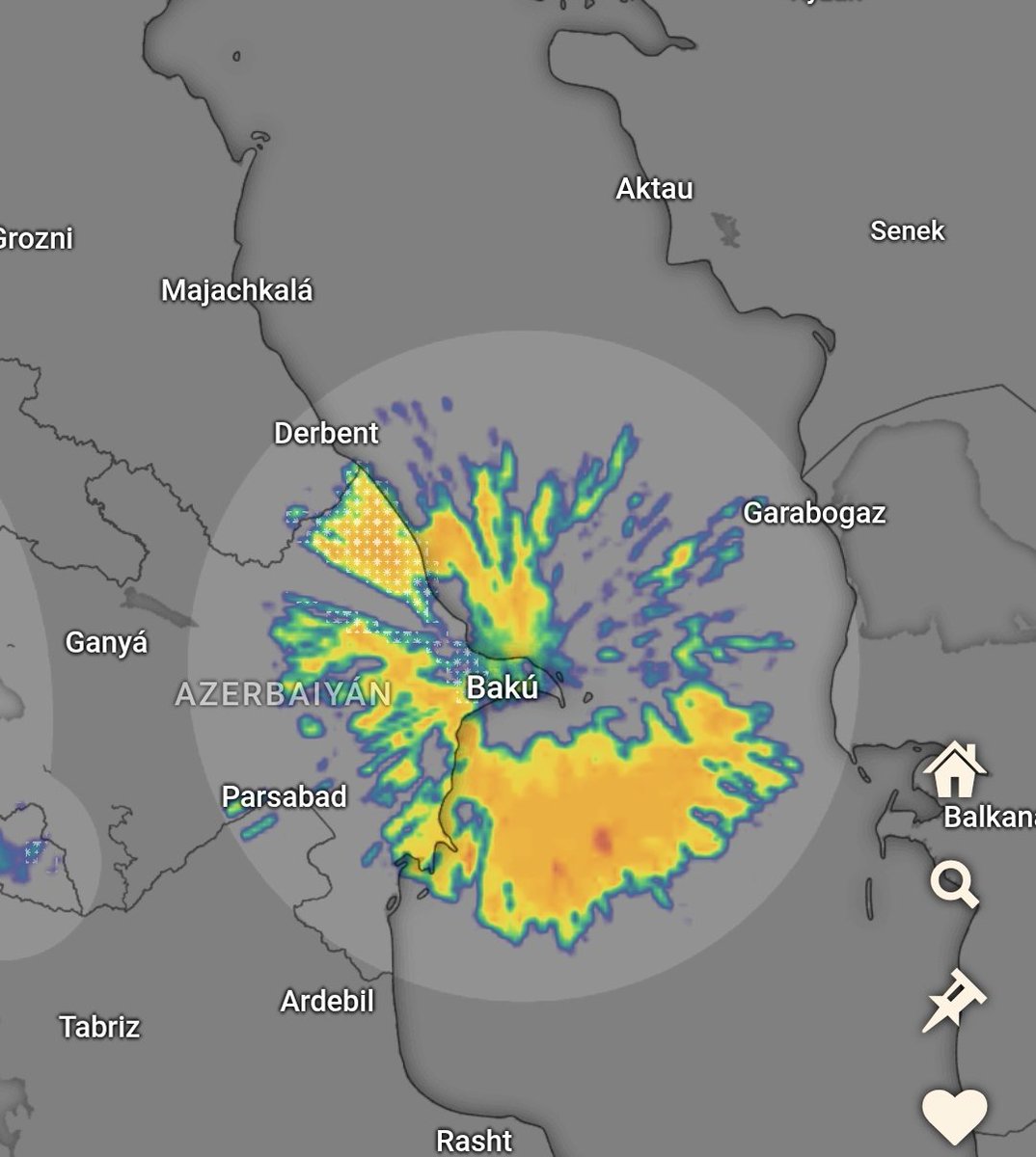 En Bakú a explotado una borrasca.