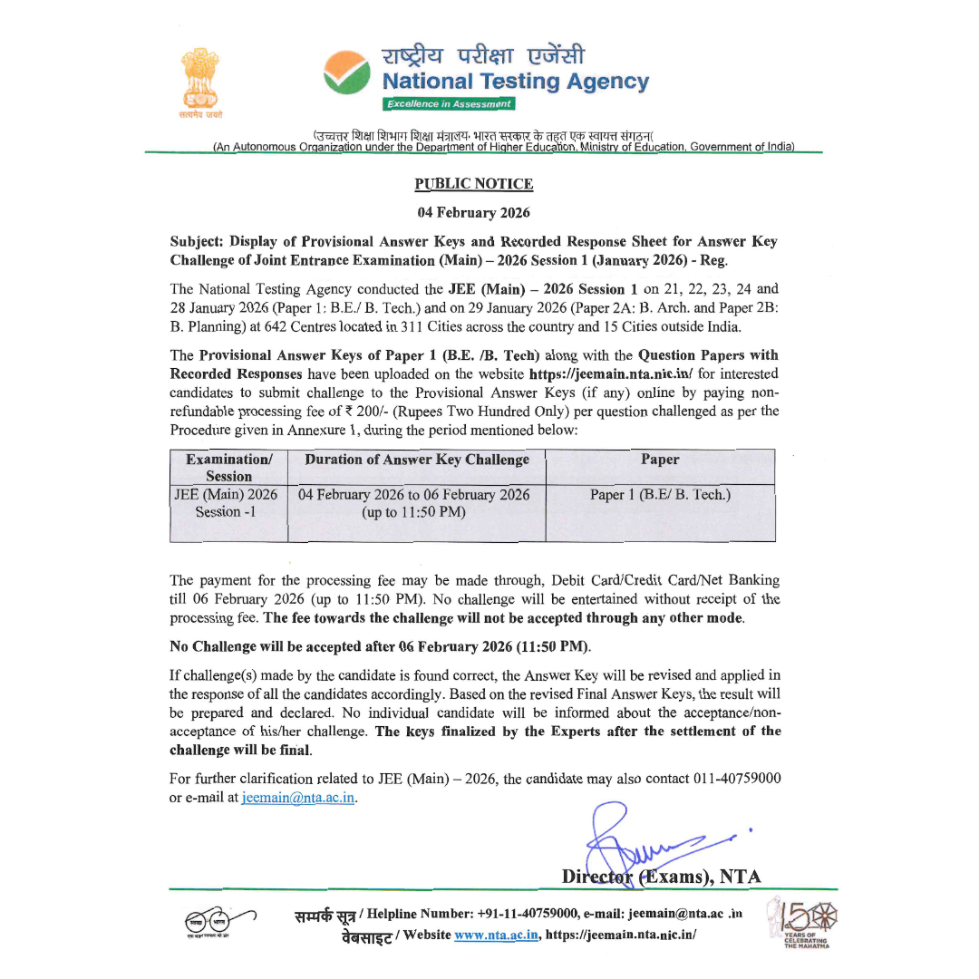 VmcLearning's tweet photo. 🚨 JEE Main 2026 Alert!
The Provisional Answer Key for Session 1 is out now at 👉https://t.co/Cn2yhbzYwx.
Check your answers and get a head start on your score analysis!
.
#JEEMain2026 #JEEMainAnswerKey #JEEMainSession1 #ScoreAnalysis #JEEMainNews #ExamUpdates #jee2026 https://t.co/GnsITfrxRy
