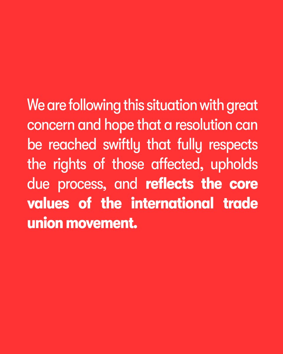 Thank you to the ILO Staff Union for this powerful message of solidarity. 

You can send your own here: itfstaffunion.org/takeaction/