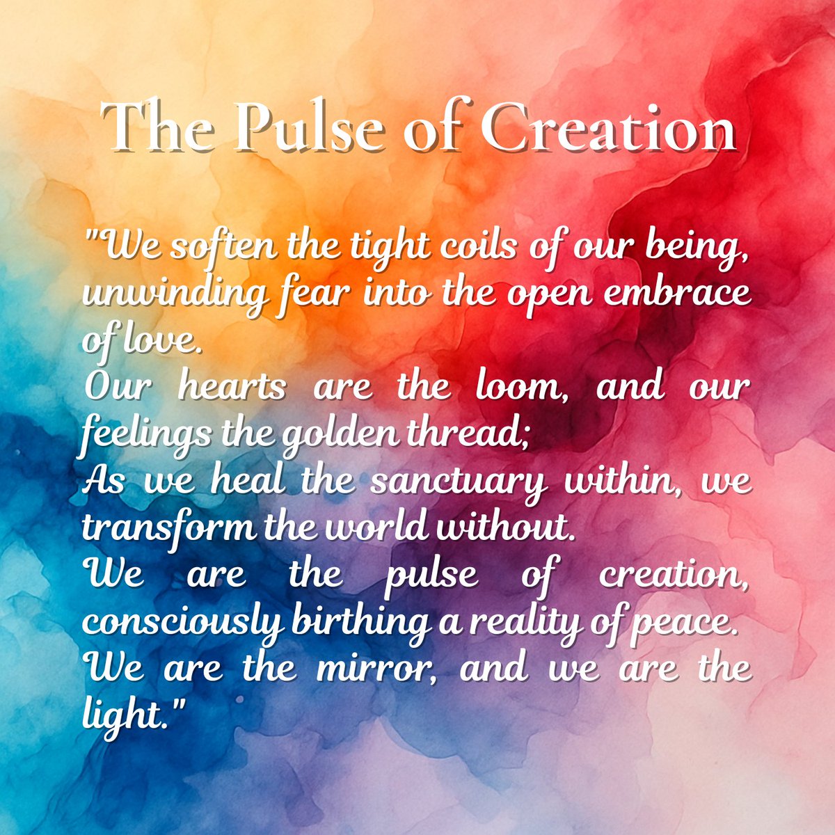 MichelBaise's tweet image. ✨ We're consciously unwinding fear, transforming our world from within. Our hearts are the compass, guiding us to a collective future filled with peace and light.💖🧬💫#ThePulseOfCreation #CollectiveConsciousness #HeartMath #UnwindFear #LoveAndLight #TransformYourWorld