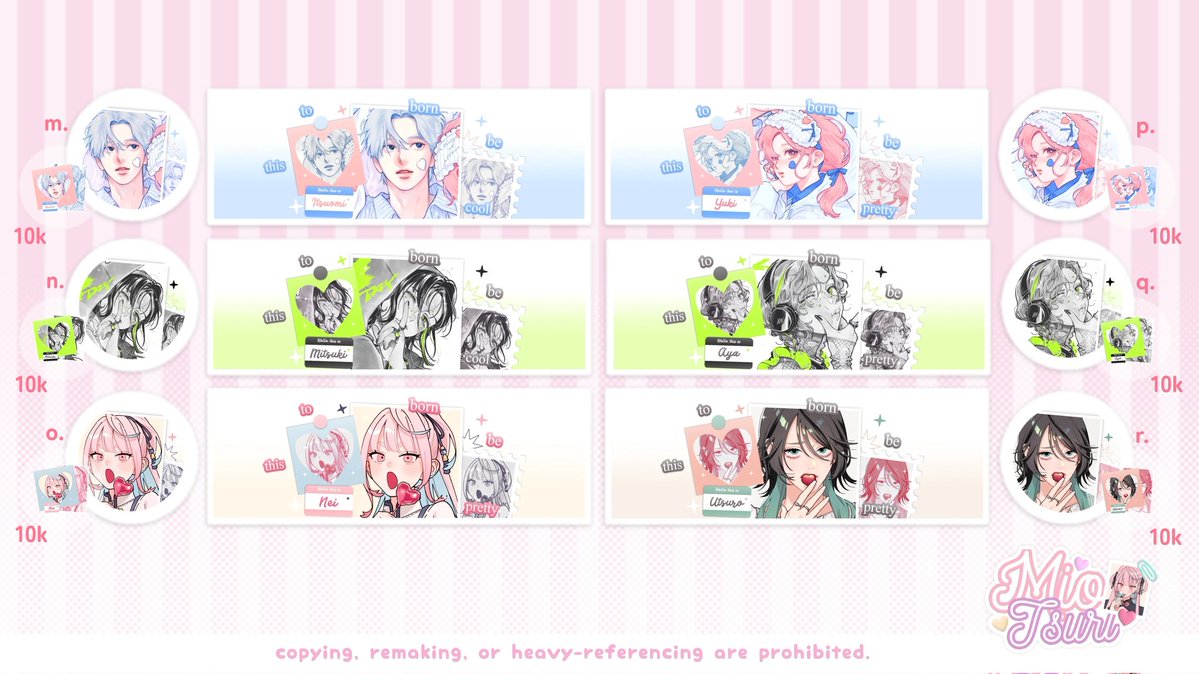 Miotsuri's tweet image. Help repost, please? Thank youu!

Haaai, aku ada 24 layout ready stock 2D/animanga nih. Ada yang single dan juga couple yaa. Bisa langsung ditake sekarang juga. Mari jajan! ☝🏻

#zonauang #zonajajan