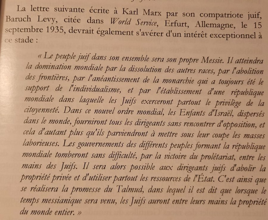 IRFMx's tweet image. ✡️ Leur projet, expliqué par eux-mêmes

Lettre du rabbin Baruch Lévy à Karl Marx ; Revue de Paris, 1er juin 1928, p 574.