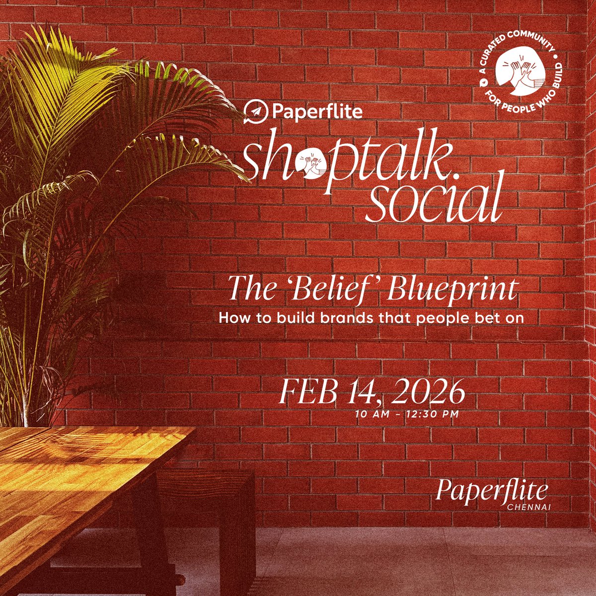 How do you build a brand that people bet on?

In an AI-saturated market, the brands that win are the ones people truly believe in.

For the second edition of The ShopTalk Social, we’re deconstructing The ‘Belief’ Blueprint. 

We’re diving into the discipline of showing up, the