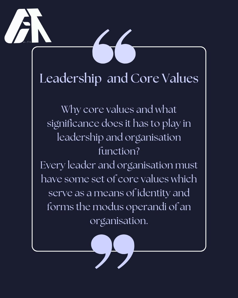 dr_timothy1's tweet image. Leadership and Core Values

Every leader should have core values that they stand by and uphold not even giving a room for compromise of any of them. Our core values as individuals give a mental picture of our preferences, beliefs and who we are. 
#corevalues #Leadership #LeTAL