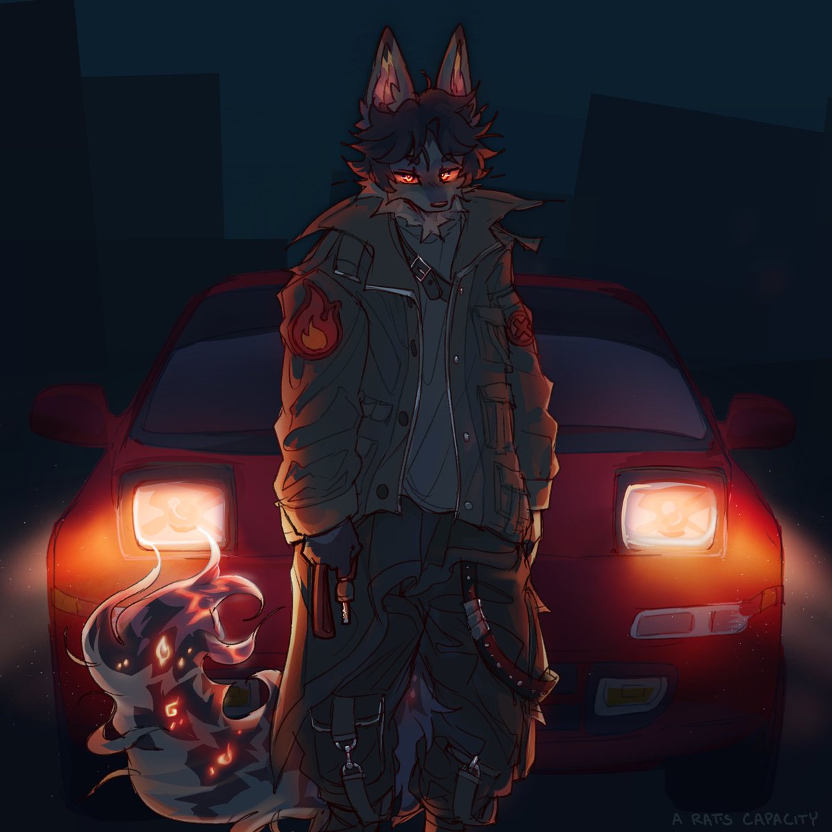 aratscapacity's tweet image. drawing for @/durrrburger on Insta as a huge thanks for all the amazing photos they took of my suit Bitter this FC!! ꒰՞⸝⸝•̀𖥦•́꒱و ̖́-