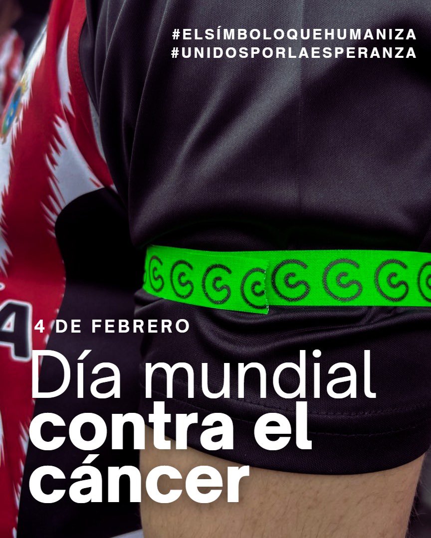 LosleonesPZB's tweet photo. 💚 𝐃𝐈́𝐀 𝐌𝐔𝐍𝐃𝐈𝐀𝐋 𝐂𝐎𝐍𝐓𝐑𝐀 𝐄𝐋 𝐂𝐀́𝐍𝐂𝐄𝐑

Hoy nos unimos a una causa que nos toca a todos. Porque el cáncer no entiende de colores, edades ni lugares, pero sí entiende de 𝒖𝒏𝒊𝒐́𝒏, 𝒊𝒏𝒗𝒆𝒔𝒕𝒊𝒈𝒂𝒄𝒊𝒐́𝒏 𝒚 𝒉𝒖𝒎𝒂𝒏𝒊𝒅𝒂𝒅.

El pasado domingo, nuestros jugadores lucieron el brazalete verde como símbolo de esperanza, de apoyo y de compromiso con todas las personas que luchan cada día. 

Creemos firmemente en la investigación como camino imprescindible para avanzar, en la importancia de seguir invirtiendo en ciencia y en no rendirse nunca. Pero también creemos en algo igual de necesario: en una atención más humana, cercana, que cuide no solo el cuerpo, sino también el corazón.

Porque 𝑛𝑎𝑑𝑖𝑒 𝑒𝑛𝑓𝑟𝑒𝑛𝑡𝑎 𝑒𝑙 𝑐𝑎́𝑛𝑐𝑒𝑟 𝑠𝑜𝑙𝑜. Detrás de cada batalla hay familias, amigos, profesionales y una sociedad entera que acompaña, sostiene y empuja.

Hoy, y siempre, estamos con vosotros. 💚
𝐏𝐨𝐫 𝐥𝐚 𝐞𝐬𝐩𝐞𝐫𝐚𝐧𝐳𝐚. 𝐏𝐨𝐫 𝐥𝐚 𝐯𝐢𝐝𝐚. 𝐏𝐨𝐫 𝐬𝐞𝐠𝐮𝐢𝐫 𝐥𝐮𝐜𝐡𝐚𝐧𝐝𝐨 𝐣𝐮𝐧𝐭𝐨𝐬.

#ElSímboloQueHumaniza
#UnidosPorLaEsperanza