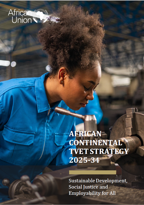 AUCEducation's tweet image. The Continental TVET Strategy 2025–2034 sets a clear pathway to transform skills development in Africa in alignment with labour market needs. Explore how TVET is driving growth across the continent.
Read the strategy: ln.run/xkOVq

#DecadeofEducation #TVET #Agenda2063