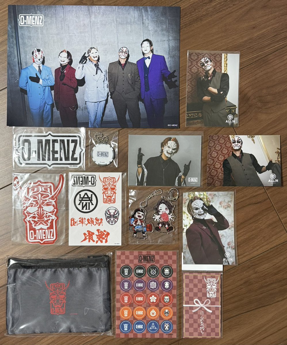 譲渡】O-MENZグッズ 譲: 写真のもの 求: 定価 ⚫︎2/22お手渡しのみ