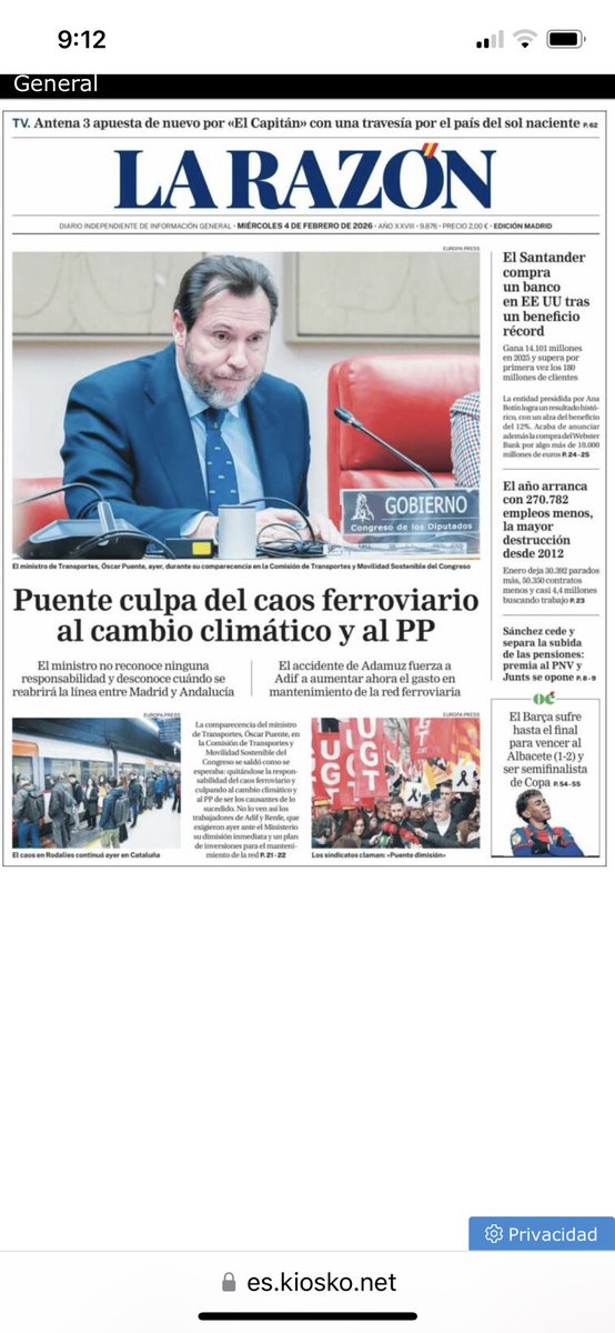 Carmensastre12's tweet photo. Portadas periódicos. https://t.co/NUaVVuTB3r