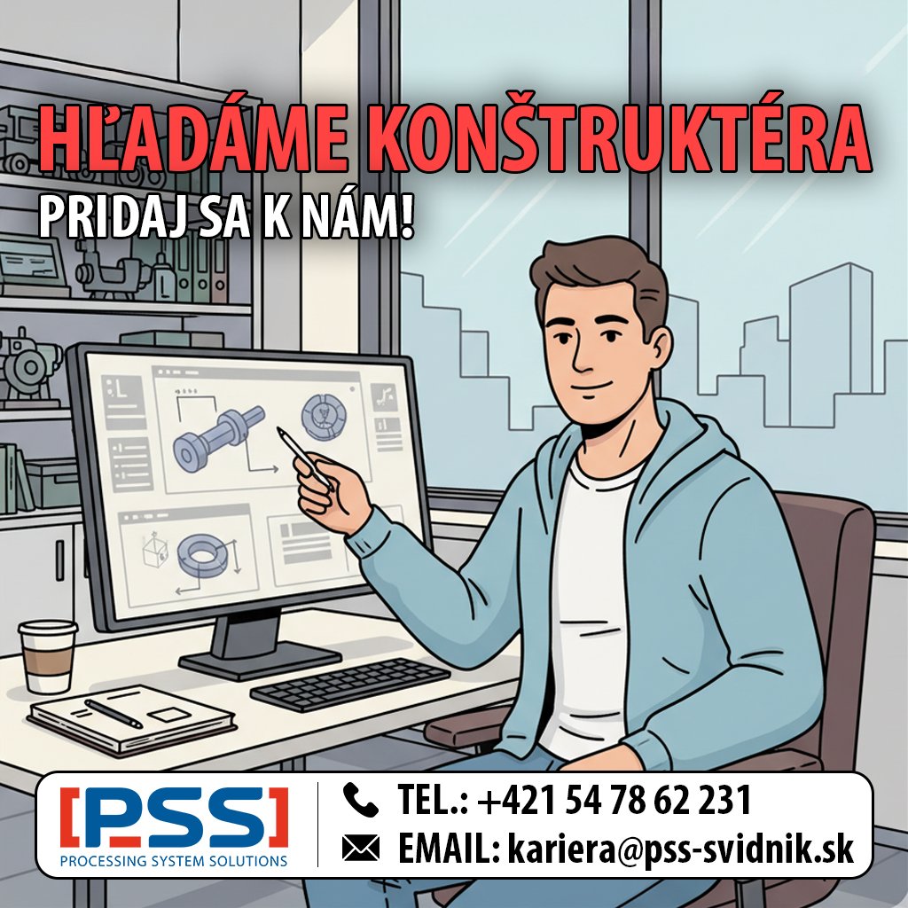 PSvidnik's tweet photo. 👨‍💼Hľadáme uchádzača na pozíciu konštruktér

🌍 Viac informácií: https://t.co/i3hVm7OvR3 https://t.co/NfrnQPBvio