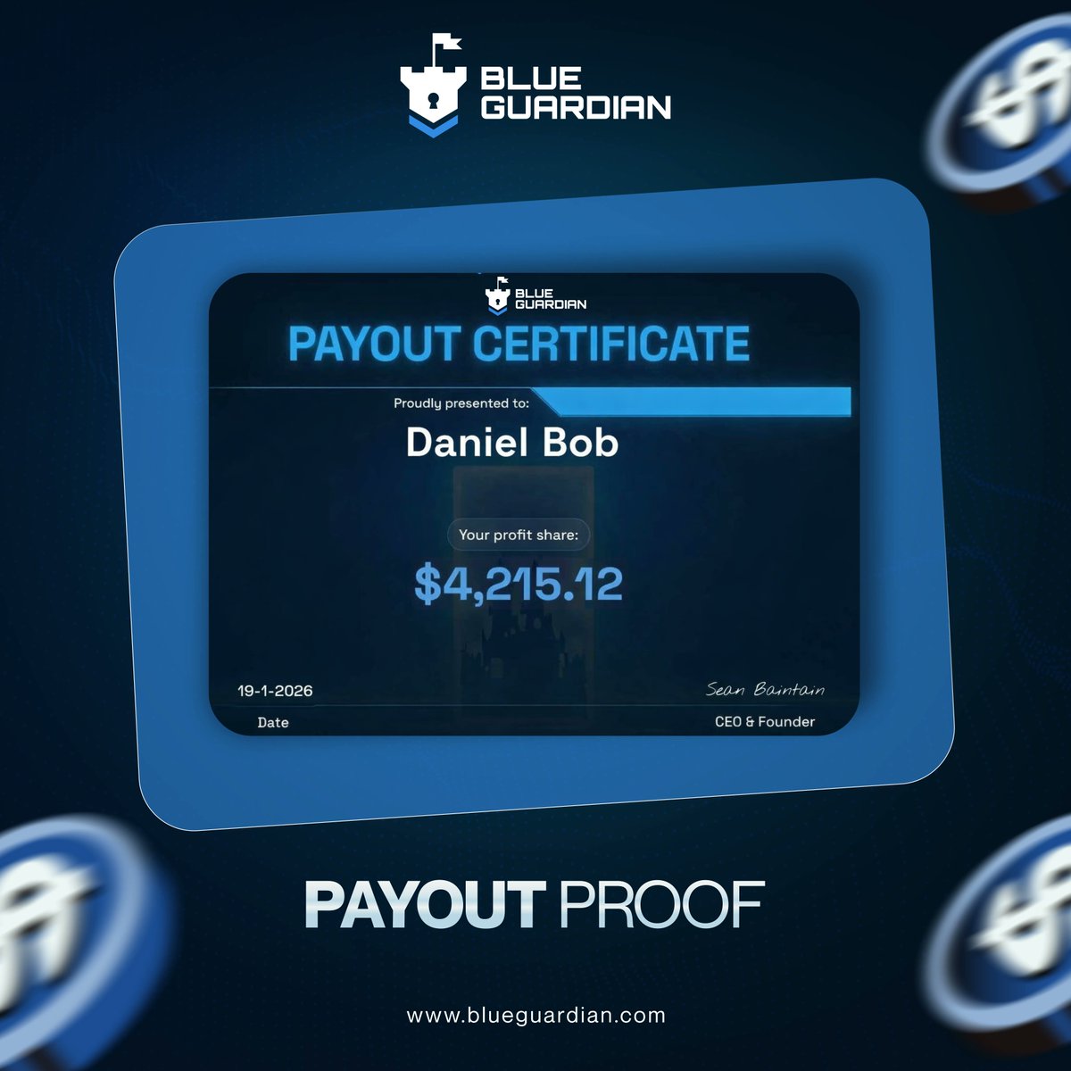 This is not your average trader

Congratulations to our funded trader, Daniel Bob!

A disciplined trader and a trustworthy firm are powerful together

They make a great team