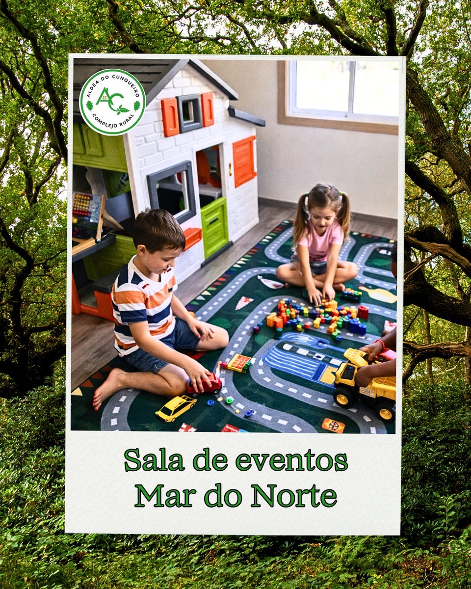 🧒 Mientras los niños juegan y se divierten, los adultos disfrutan del momento
⁣
En la 𝘀𝗮𝗹𝗮 𝗱𝗲 𝗲𝘃𝗲𝗻𝘁𝗼𝘀 𝗠𝗮𝗿 𝗱𝗼 𝗡𝗼𝗿𝘁𝗲, en Aldea do Cunqueiro, cada detalle está pensado para todos
⁣⁣
📍 Santo Tomé de Piñeiro, Marín⁣
⁣⁣
#saladeeventos #Pontevedra