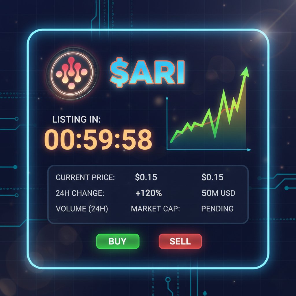 📡 $ARI Token Generation Event

🪙 Supply: 500M
🎯 Target: $0.15
🗓️ Expected: Late Q1 2026

📊 Your prediction? 👇

#ARI #ariwallet #arichain