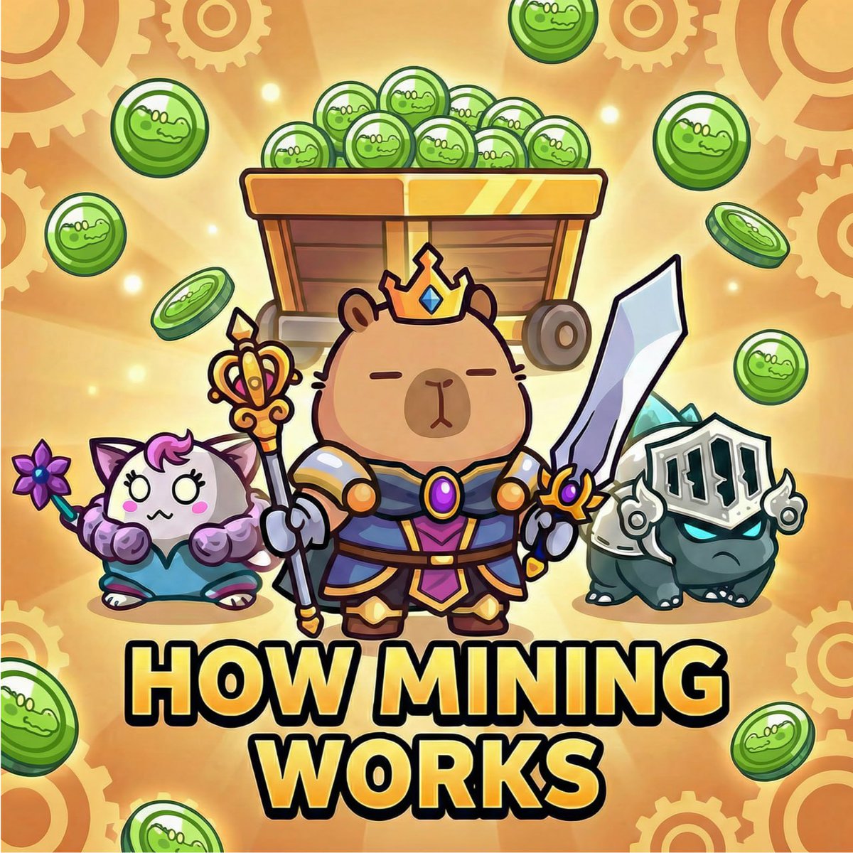 Capybobo_io's tweet image. Hey PYBOBOs, let's talk about your $CROCO mining. 

Many of you feel your daily mining reward is small, but maybe it's a misunderstanding!

1. The Big Picture: $CROCO is Scarce
$CROCO max supply is 1 billion. Compare that to meme coins with trillions in circulation. Holding…