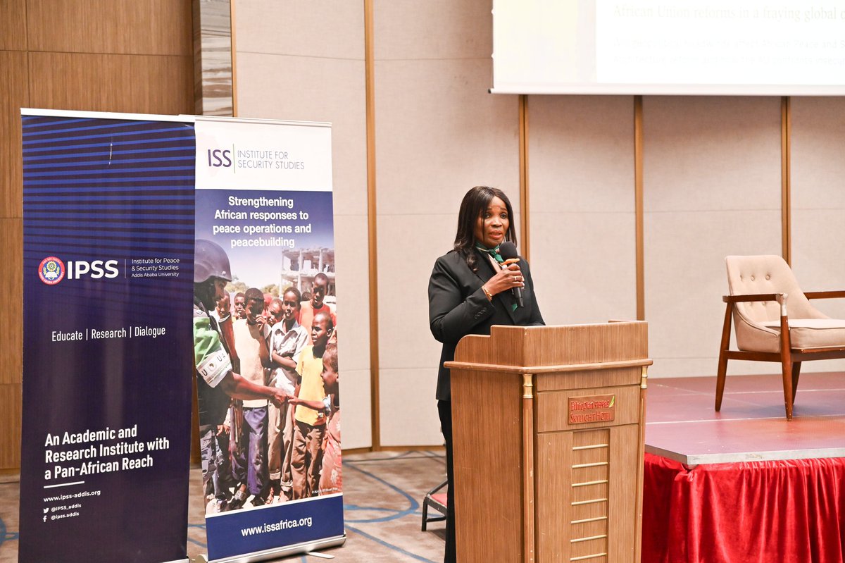IPSS_Addis's tweet photo. Happening now: Pre-AU Summit Seminar on "39th AU Summit: APSA Reforms Amidst a Fraying Global Order" at the Skylight Hotel. Opening remarks were delivered by Paul-Simon Handy from @issafrica and @LettieLongwe from #IPSS, highlighting key questions: Does the AU need reform and is it fit for purpose.