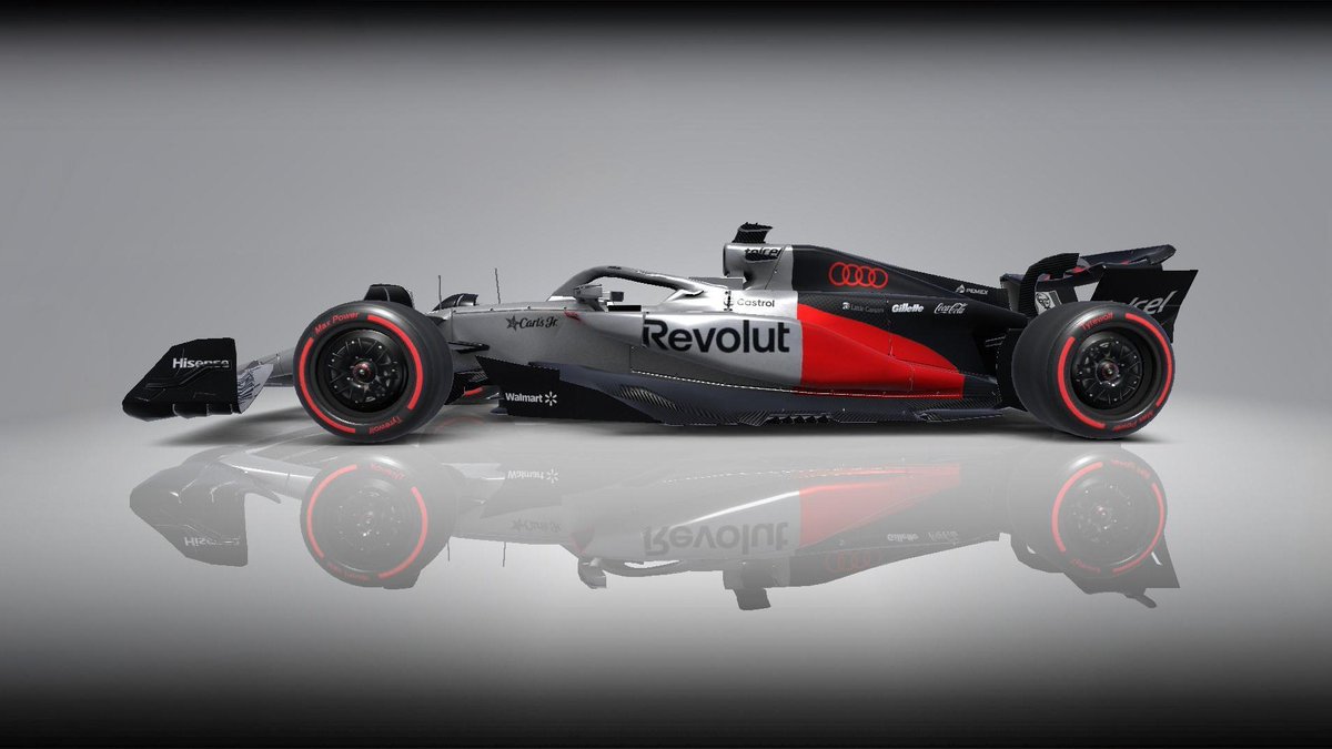RodolfoAre123's tweet photo. INTRODUCING R26
#AudiSportF1 #F12026 #Formula1 #F1 

Here is our Audi Revolut F1 Team Livery that will use for season 2026 of F1 so i hope you like it and who's ready for season 2026... https://t.co/u22zXTWb5o