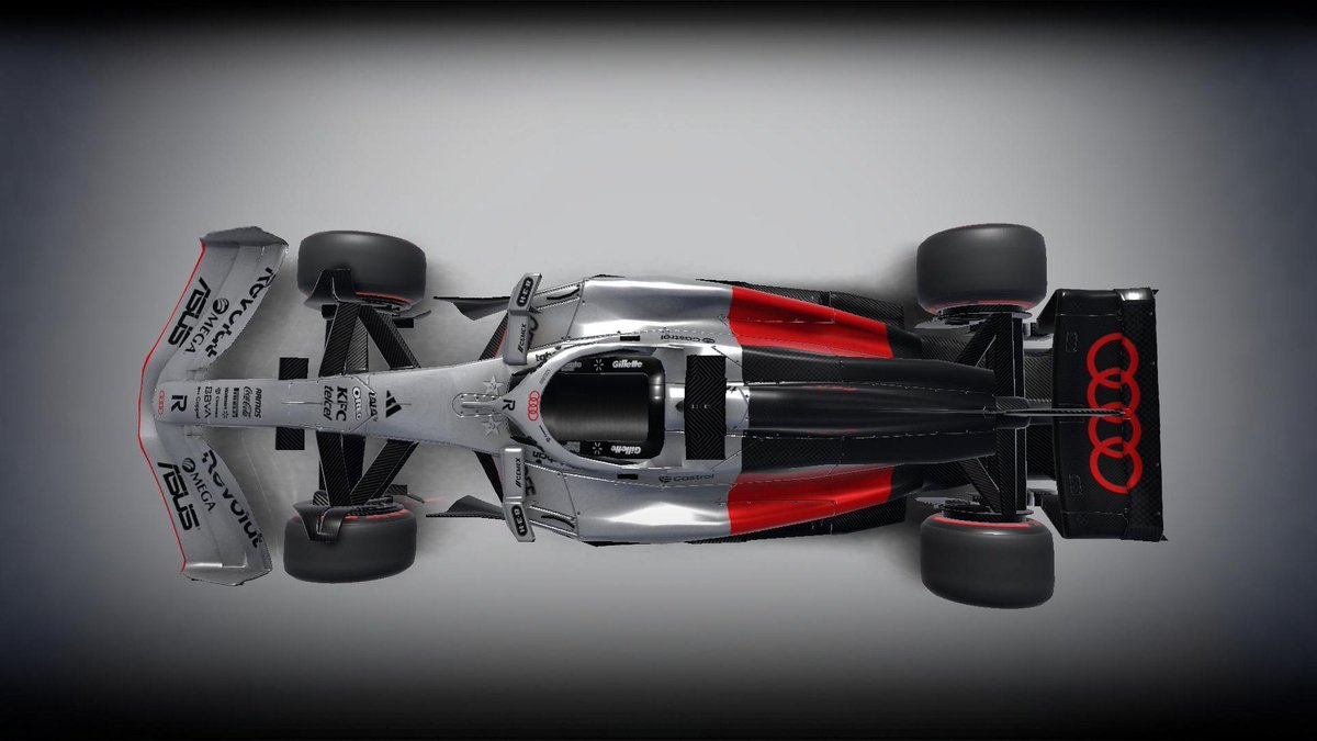 RodolfoAre123's tweet photo. INTRODUCING R26
#AudiSportF1 #F12026 #Formula1 #F1 

Here is our Audi Revolut F1 Team Livery that will use for season 2026 of F1 so i hope you like it and who's ready for season 2026... https://t.co/u22zXTWb5o
