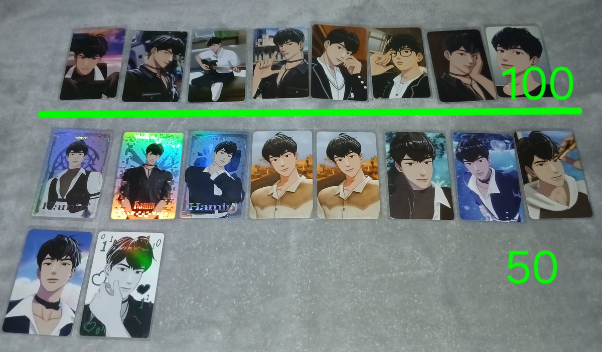 ส่งต่อการ์ดสภาพดีทุกใบค่ะ ทักมาขอดูรูปเพิ่มเติมได้น้า

ราคาในภาพ 50 / 100

ค่าส่ง 30 โอนวันนี้ส่งฟรี 
#ตลาดนัดplave