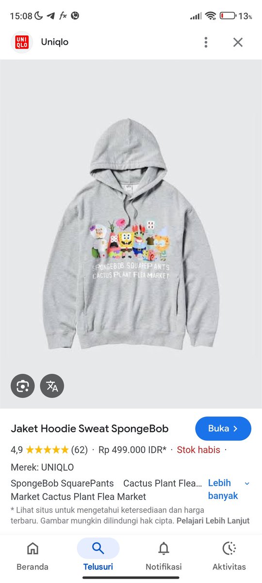 lostzebratree's tweet photo. wts preloved uniqlo hoodie

Halo, aku mau jual barang preloved karena sedang butuh, semoga ada yang mau...
Hoodie Uniqlo x Spongebob cactus plant flea market.

Pemakaian pribadi, Ukuran L, detailnya dm ajaa yaa yang minat, Terimakasih.

Tangerang.

#preloved #pakaian https://t.co/3Necd8NKR3
