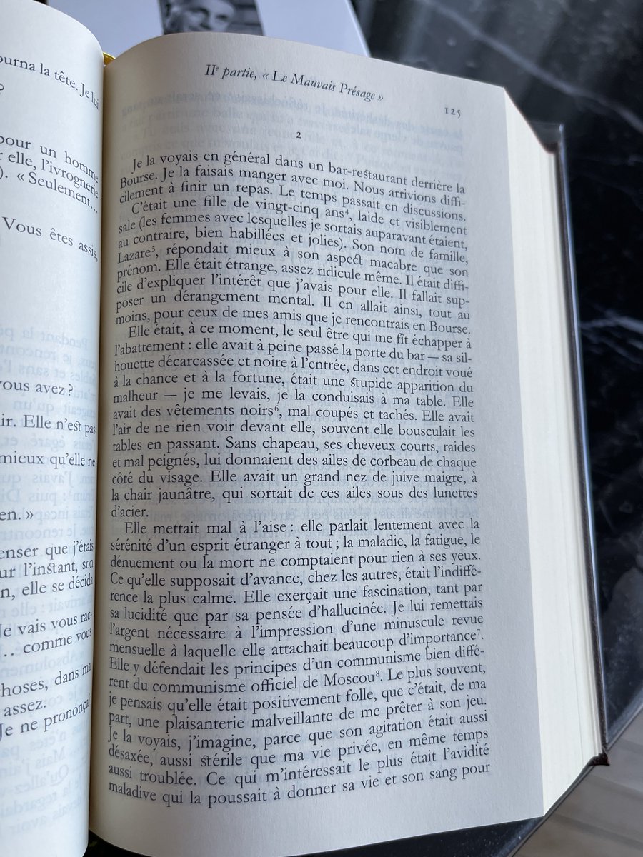 Extraordinaire portrait de Simone Weil, dont c’était hier le 117e anniversaire de la naissance, par Bataille. 

(Le bleu du ciel, au passage l’un des plus beaux romans du XXe siècle).