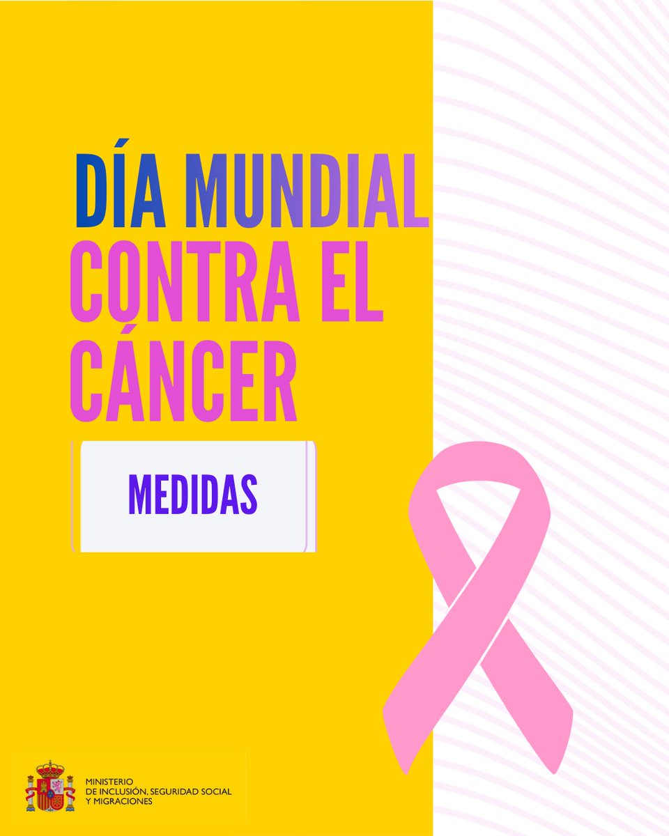 🩷 En el Día Mundial contra el Cáncer reforzamos nuestro compromiso con quienes lo padecen y sus familias 

Te contamos algunas medidas🧵
