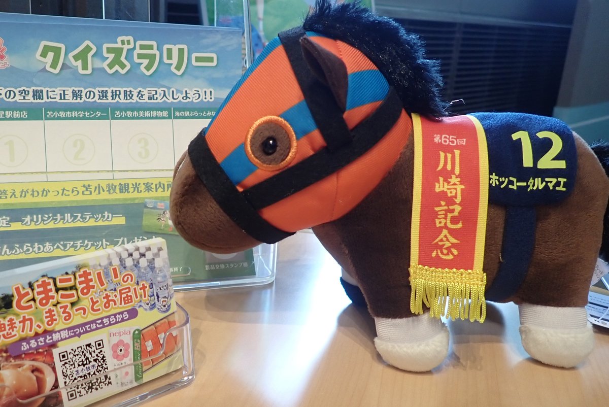 【限定品】ホッコータルマエぬいぐるみウマ娘競馬アイドルホース馬AVANTI幸菊池 おそろいですね✨ （菊池紗矢香さんは「ウマ娘プリティーダービー